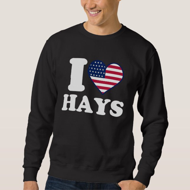 I love Hays I heart Hays Sweatshirt (Vorderseite)