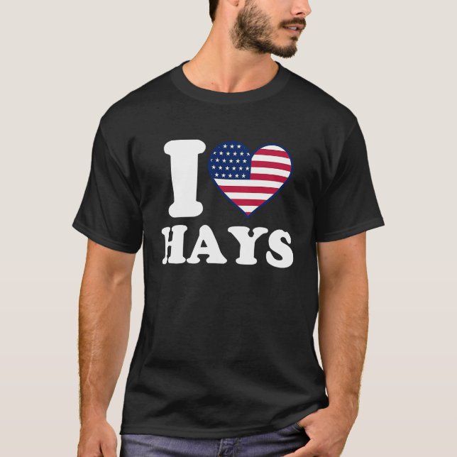 I love Hays I heart Hays T-Shirt (Vorderseite)