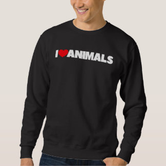 I Love Heart Animals Sweatshirt