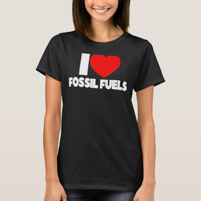 I Love Heart Fossil T-Shirt (Vorderseite)