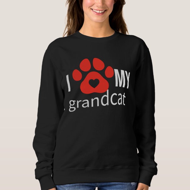 I love Heart Grandcat Sweatshirt (Vorderseite)