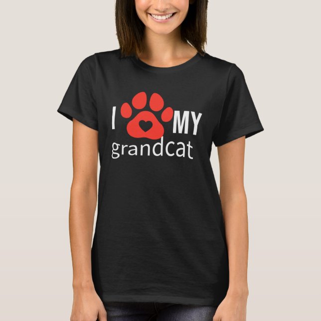 I love Heart Grandcat T-Shirt (Vorderseite)