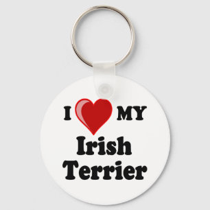 I Love (Heart) My Irish Terrier Dog Schlüsselanhänger