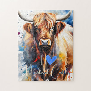 i love Highland Cattle Puzzle
