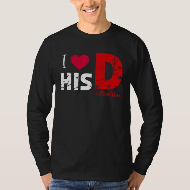 I Love His D Love Her P  Valentines Day Matching C T-Shirt (Vorderseite)