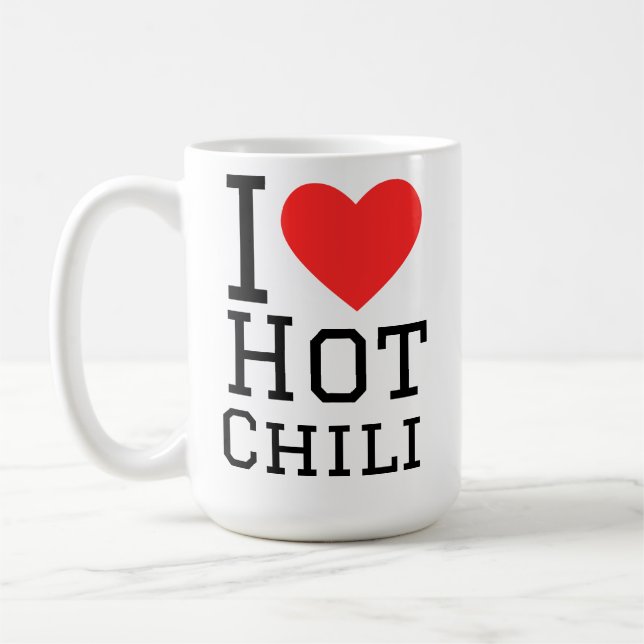 I love hot chili kaffeetasse (Links)