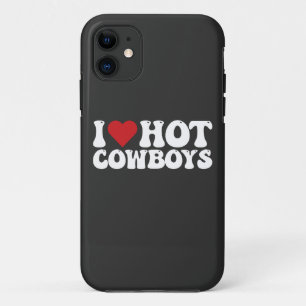I Love Hot Cowboys Case-Mate iPhone Hülle