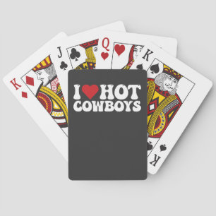 I Love Hot Cowboys Spielkarten