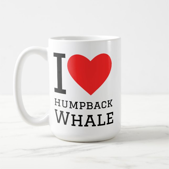 I love humpback whale kaffeetasse (Links)