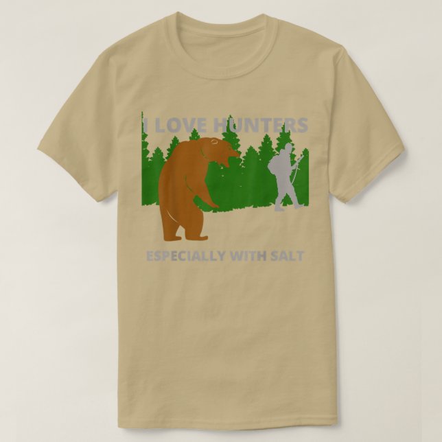 I love huntersfunny sarcastic bear camping hunting T-Shirt (Design vorne)