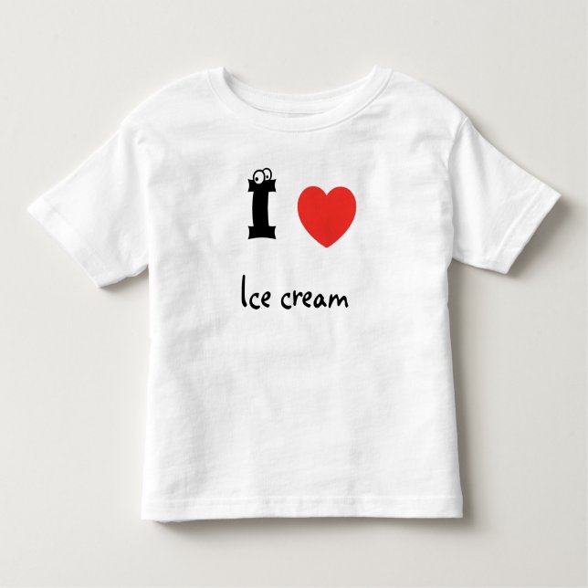 I love ice cream shirt. kleinkind t-shirt (Vorderseite)