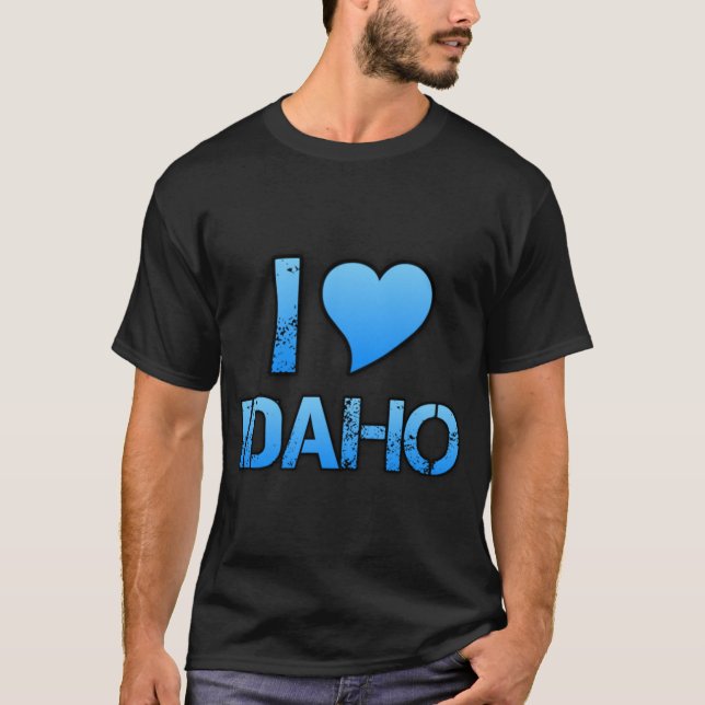 I Love Idaho Skate Style T-Shirt (Vorderseite)