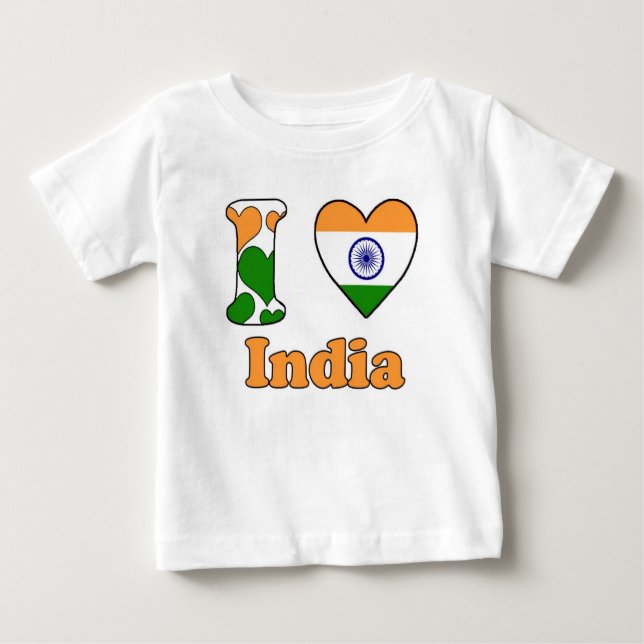 I love India Baby T-shirt (Vorderseite)