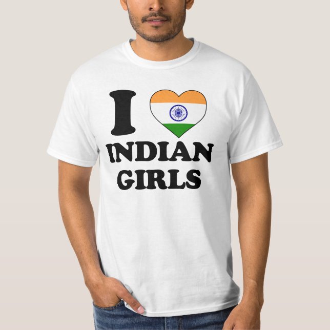 I love Indian Girls T-Shirt (Vorderseite)