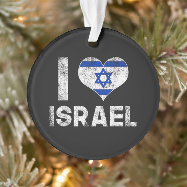I Love Israel Ornament (Baum)