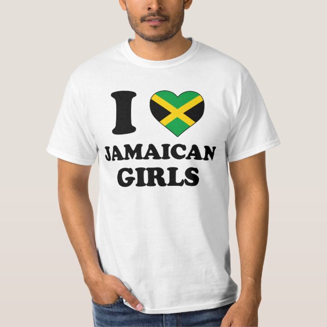 I love Jamaican Girls T-Shirt (Vorderseite)