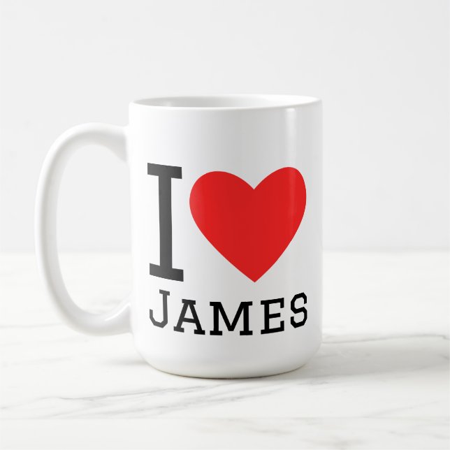 I love james kaffeetasse (Links)