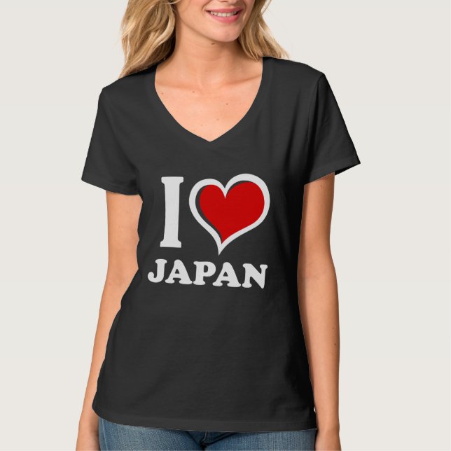 I Love Japan I Heart T-Shirt (Vorderseite)