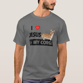I Love Jesus And My Corgi Christian Pet Parents We T-Shirt