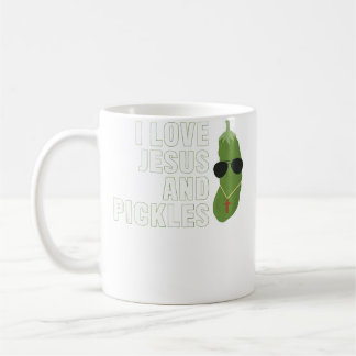 I Love Jesus And Pickles Christian Boys Girls Wome Kaffeetasse