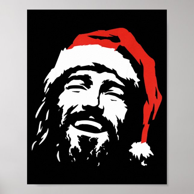 I Love Jesus Christmas Green  Poster (Vorne)