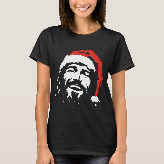 I Love Jesus Christmas Green  T-Shirt (Vorderseite)