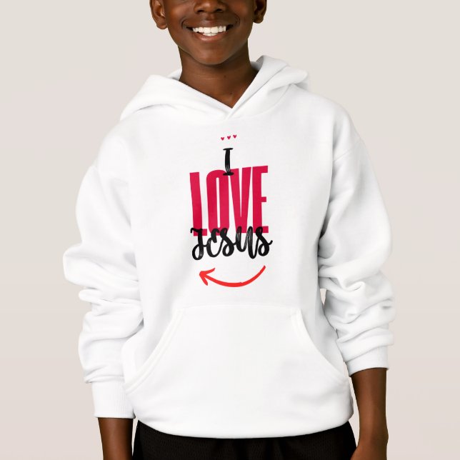 I Love Jesus Hoodie (Vorderseite)