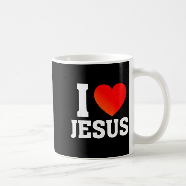 I Love Jesus  Kaffeetasse (Rechts)