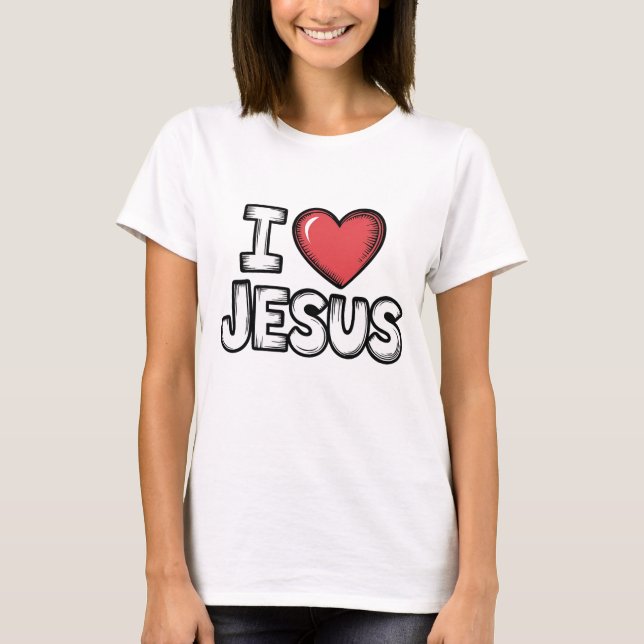 I Love Jesus T-Shirt (Vorderseite)