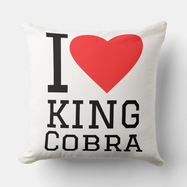 I love king cobra kissen (Vorderseite)