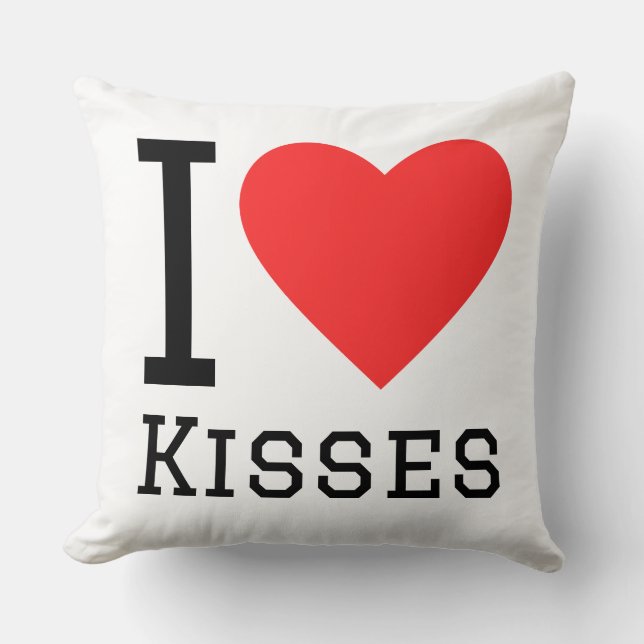 I love kisses kissen (Vorderseite)