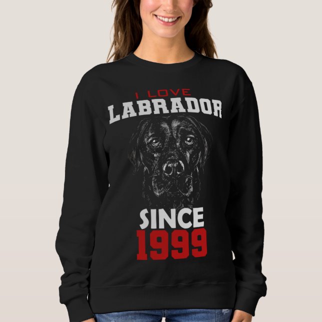 I love labrador since 1999 sweatshirt (Vorderseite)