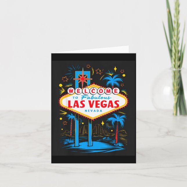 I Love Las Vegas Nevada City Vegas Souvenir Las Ve Karte (Vorderseite)