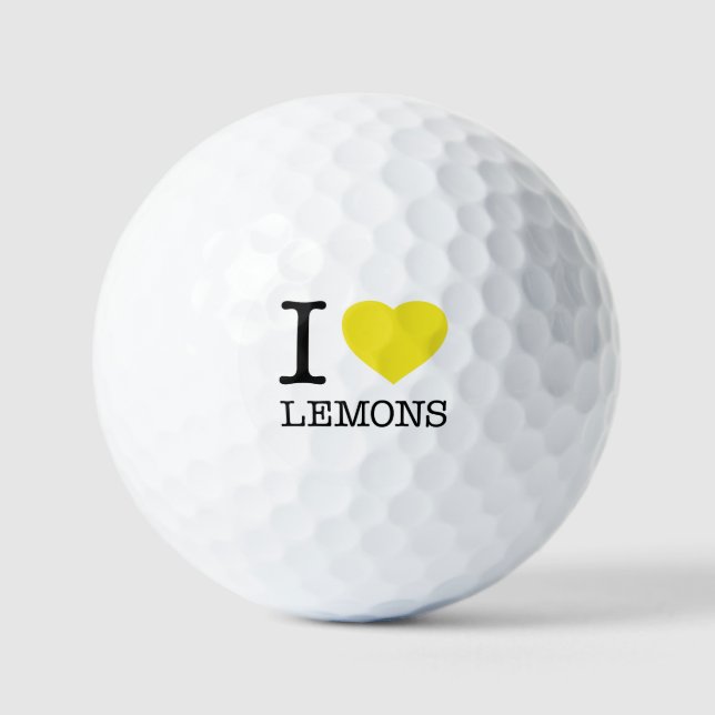I LOVE LEMONS GOLFBALL (Vorderseite)