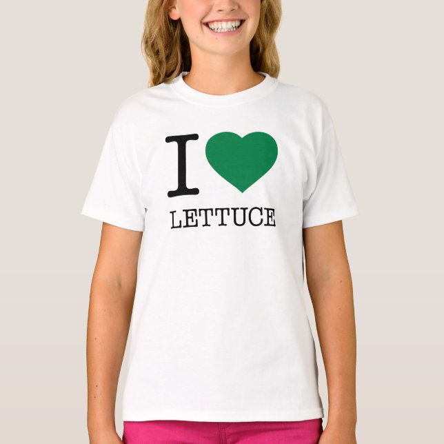 I LOVE LETTUCE T-Shirt (Vorderseite)