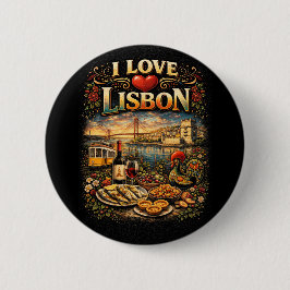 I Love Lisbon Button