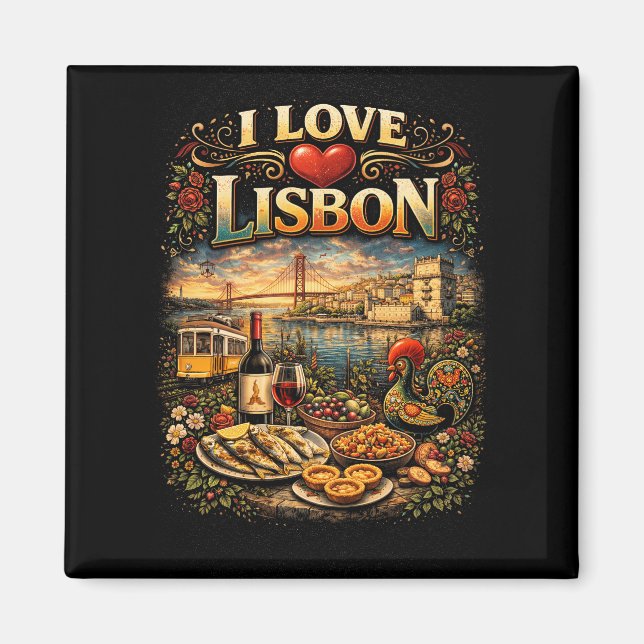 I Love Lisbon Magnet (Vorne)