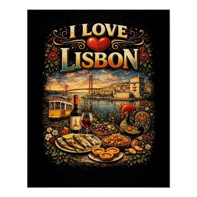 I Love Lisbon Poster (Vorderseite)