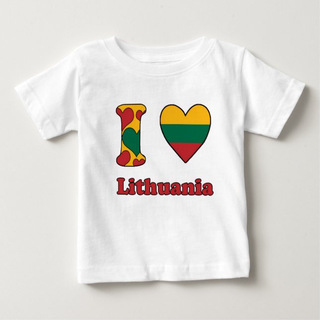 I love Lithuania Baby T-shirt (Vorderseite)