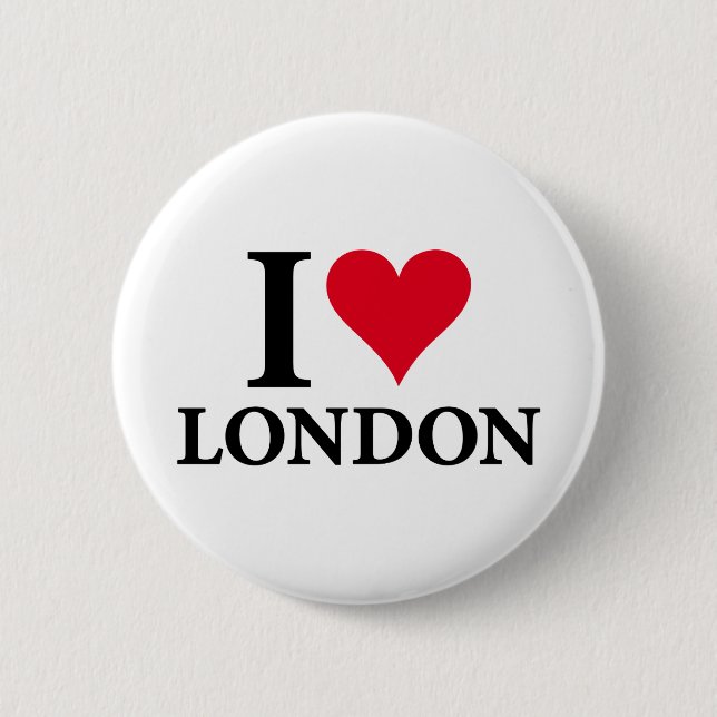 I LOVE LONDON on white.png Button (Vorderseite)
