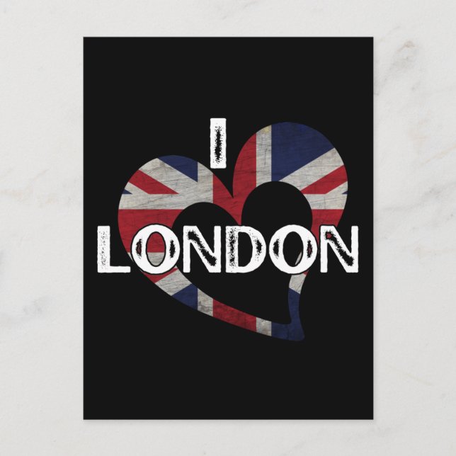 I LOVE LONDON POSTKARTE (Vorderseite)