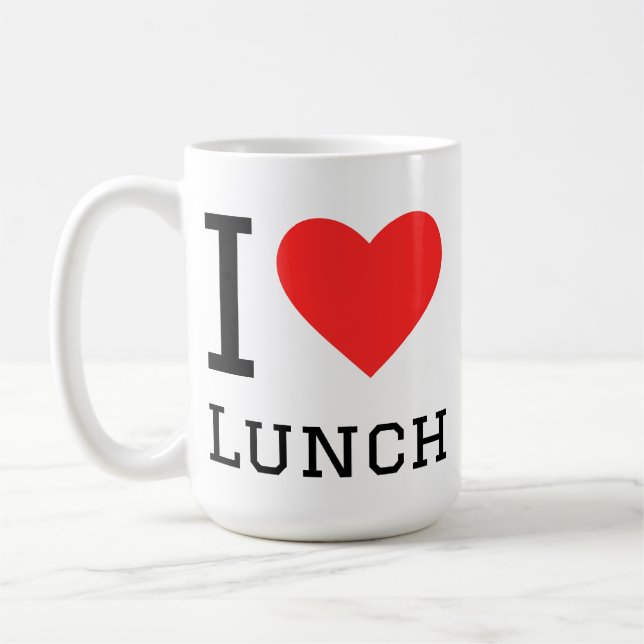 I love lunch kaffeetasse (Links)