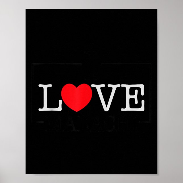 I Love Malachi Heart Family Name Malachi Groovy  Poster (Vorne)