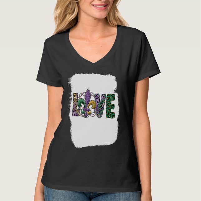 I Love Mardi Gras  Carnival Party mardi gras T-Shirt (Vorderseite)
