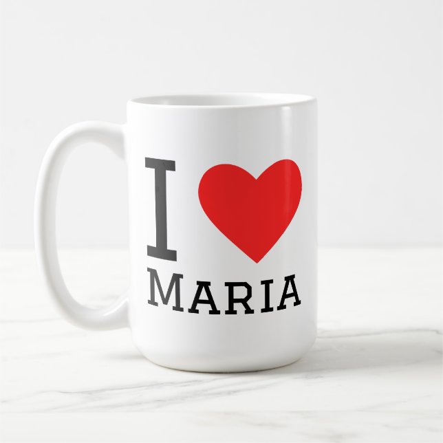 I love Maria  Kaffeetasse (Links)