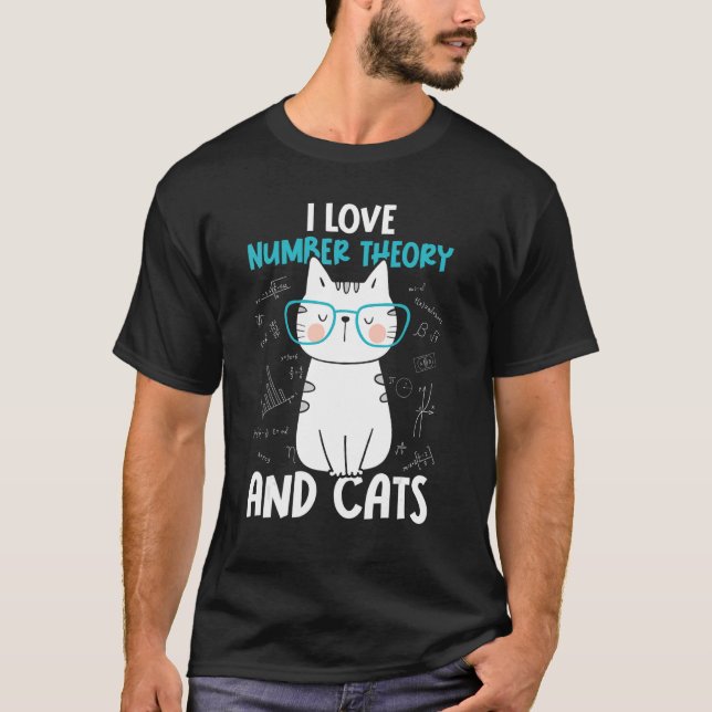 I Love Math and Cats   Number Theory 1 T-Shirt (Vorderseite)
