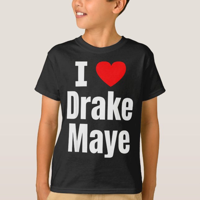 I Love Maye Football Fan  T-Shirt (Vorderseite)