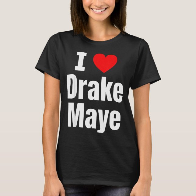 I Love Maye Football Fan  T-Shirt (Vorderseite)