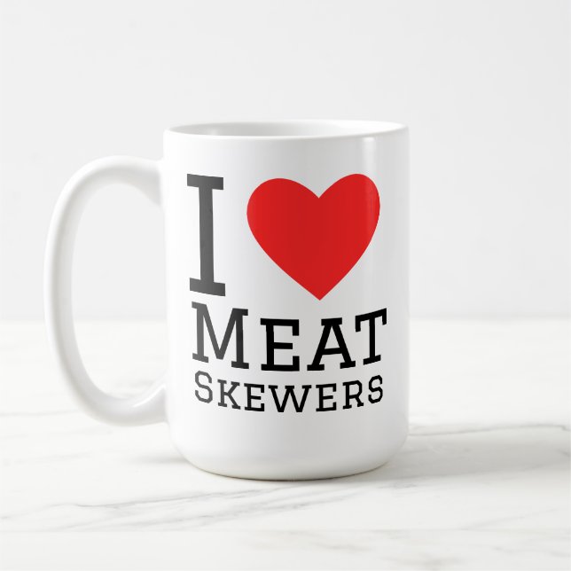 I love meat skewers kaffeetasse (Links)