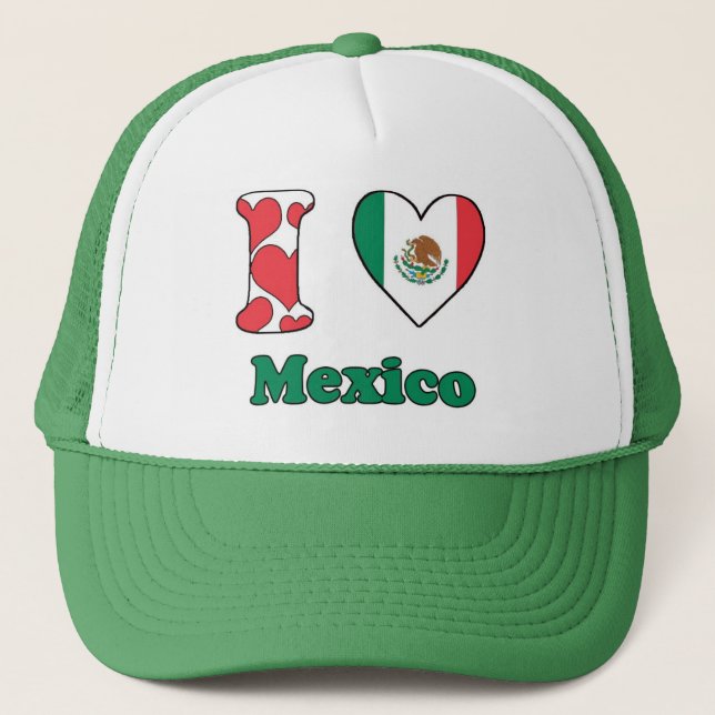I love Mexico Truckerkappe (Vorderseite)